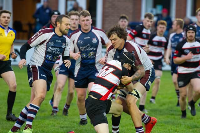 Luke Brown in action for Scarborough in their loss at Malton on Friday night
Photo by Andy Standing