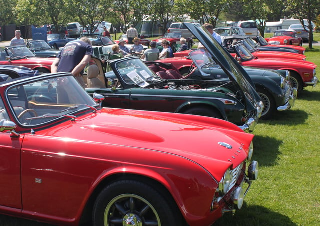 On Saturday, July 3, around 50 classic Triumph cars will arrive at the Headlands Restaurant for the start of a 400-mile run. Photo submitted