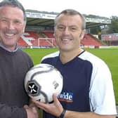 Eric Winstanley and Boro boss Neil Redfearn meet up in October 2005.