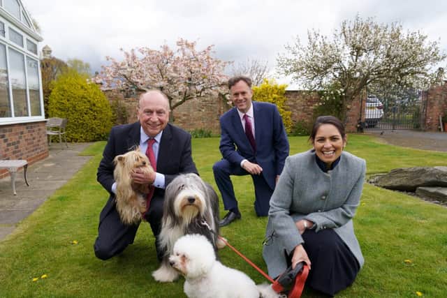 North Yorkshire Police, Fire and Crime Commissioner Philip Allott, York Outer MP Julian Sturdy and Home Secretary Priti Patel.