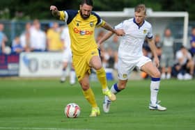 Jono Greening in action for Tadcaster Albion in 2016