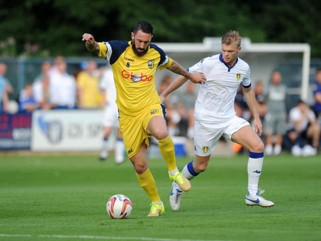 Jono Greening in action for Tadcaster Albion in 2016