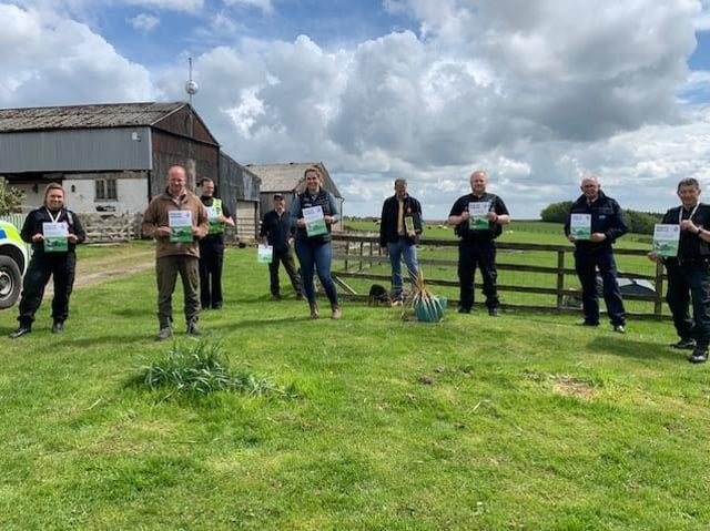 North Yorkshire Police have been supplying stocks of warning posters to farmers to put up on gates and near livestock fields. Picture: North Yorkshire Police