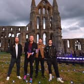 Coldplay at Whitby Abbey.
picture: BBC.