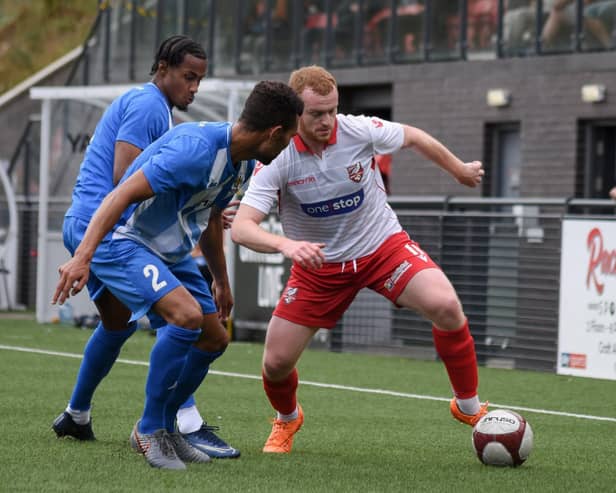 Luke Porritt in action for Boro.