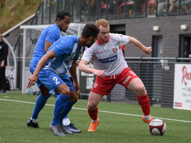 Luke Porritt in action for Boro.