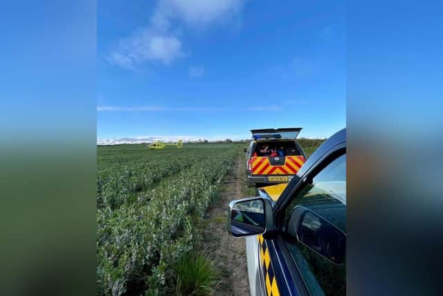 Coastguards were called to the incident on Tuesday.