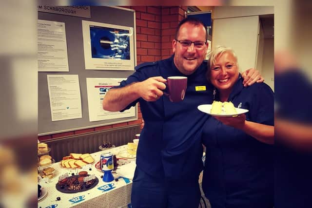 Staff at Scarborough Hospital celebrate the first NHS Big Tea for the NHS’ 70th Birthday in 2018