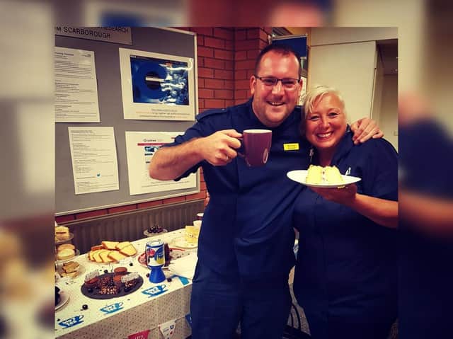 Staff at Scarborough Hospital celebrate the first NHS Big Tea for the NHS’ 70th Birthday in 2018