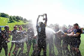 Angel's champagne celebrations after their final win over Trafalgar.

Photo by Richard Ponter.