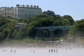 Sea fret starting to roll in on South Bay on bank holiday Sunday last weekend. Picture: JPI Media/ Richard Ponter