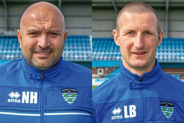 Blues bosses Nathan Haslam and Lee Bullock.