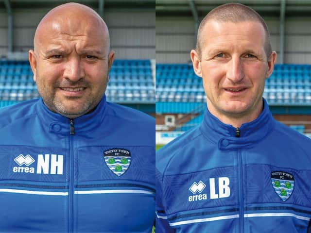 Blues bosses Nathan Haslam and Lee Bullock.