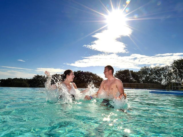 Swimming in the sun at Alpamare. Picture: JPI Media/ Richard Ponter