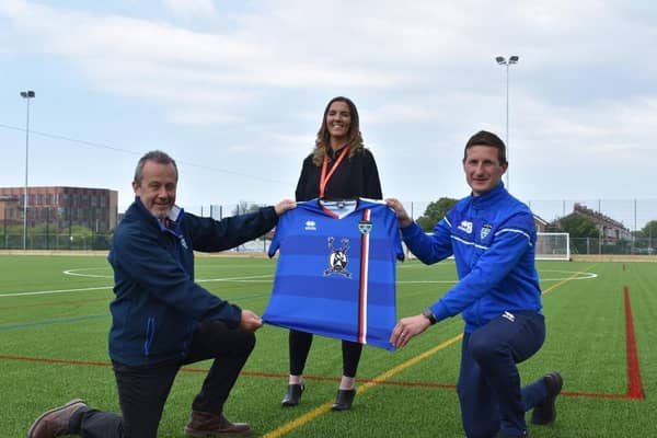 From left, Graeme Hinchliffe, Kelly Coupland and Lee Bullock