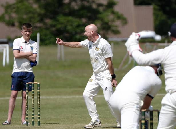 Heslerton bowler Paul Kinghorn appeals unsuccessfully for an LBW decision against Sewerby

PHOTO BY RICHARD PONTER