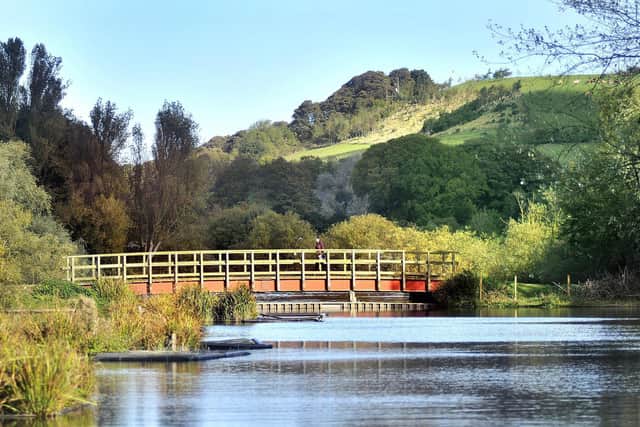The cafe is located in car park of Scarborough Mere.