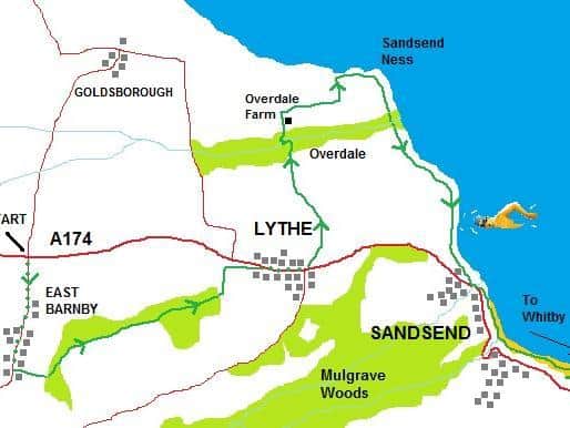 A map of the walk.