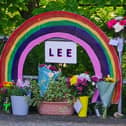 The memorial for Lee Cowling. Picture: Lucy Barnes