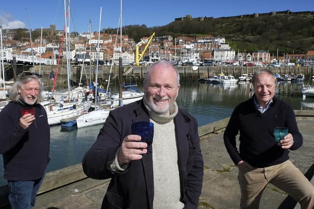 John, left, has spent his retirement getting stuck into new projects, including Scarborough's 'Big Ideas by the Sea'.