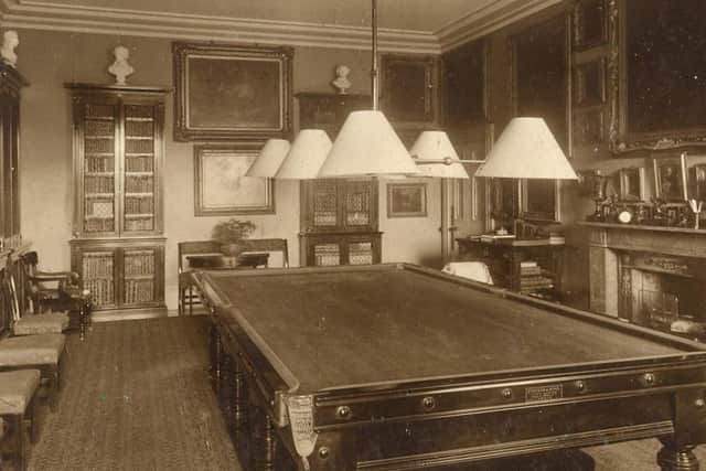 Gas Lights in the Billiard Room.