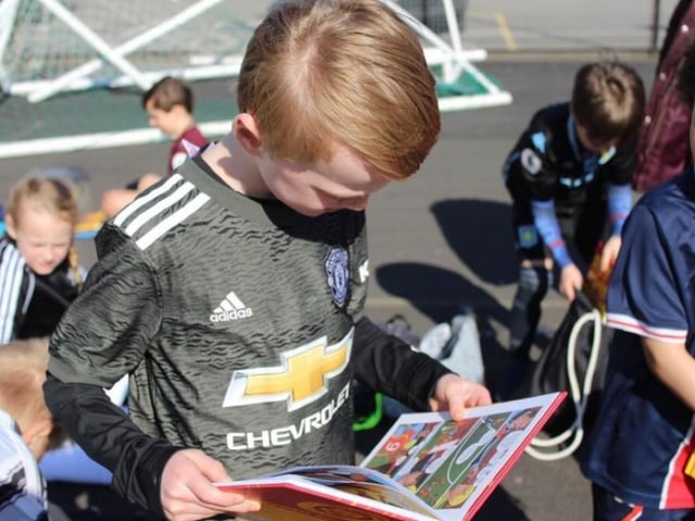 Robbie Hawkes has gifted over 500 Roy of the Rovers books to those attending his football sessions