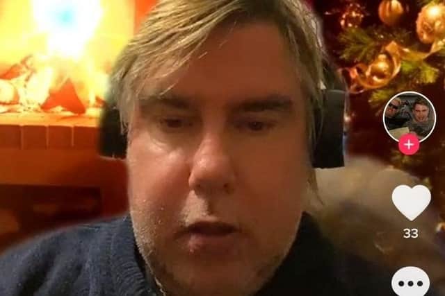 Paul Martin in one of his videos. Image courtesy of Tik Tok.