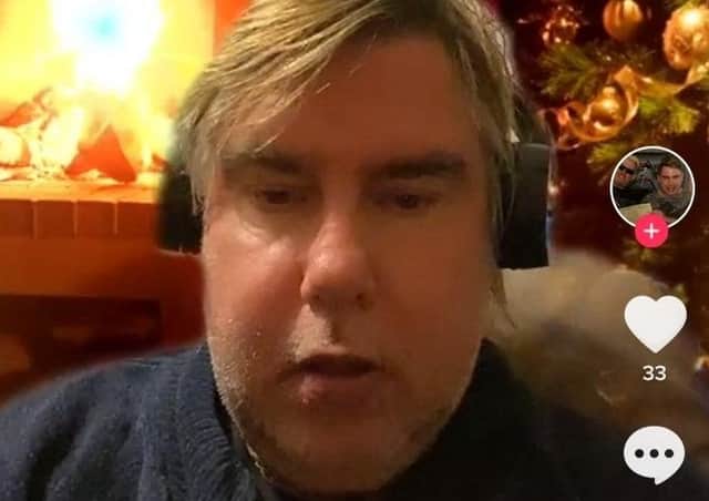 Paul Martin in one of his videos. Image courtesy of Tik Tok.