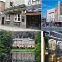 Clockwise from top left: Scholars bar, Stephen Joseph Theatre, Clark's Restaurant and Hackness Grange Hotel.