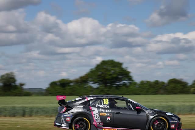 Senna Proctor in BTCC action at Snetterton
Photo by BTC Racing