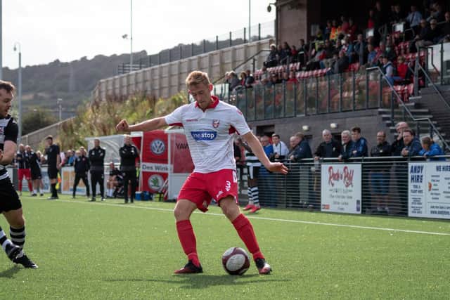 Ash Jackson in action for Boro.