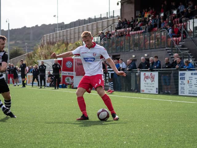 Ash Jackson in action for Boro.