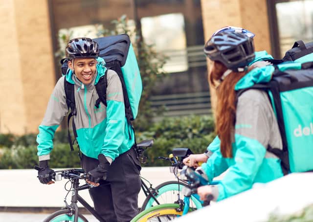 Deliveroo, which is launching its service in Bridlington next month, is looking to sign-up new riders to deliver food from restaurants and grocery retailers across the town to customers. Photo courtesy of Mikael Buck/Deliveroo