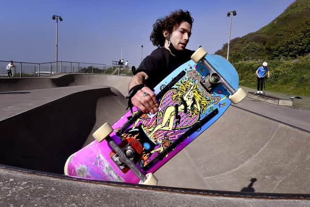Elliott Pelucci skating at the park. Picture: JPI Media/ Richard Ponter
