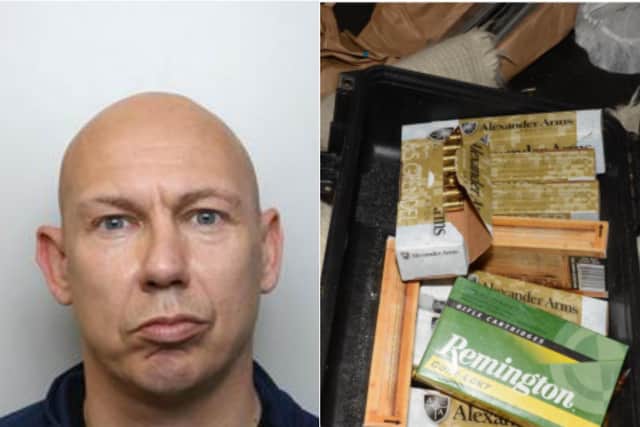 Paul Shepherd, 43, has been convicted after guns, drugs and 200 rounds of ammunition were found at his Leeds home. (Photo: NCA)