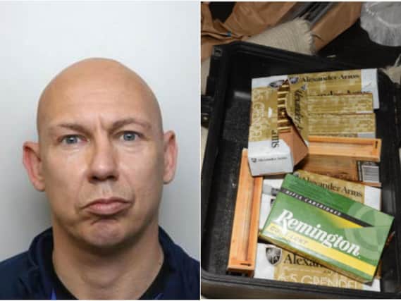 Paul Shepherd, 43, has been convicted after guns, drugs and 200 rounds of ammunition were found at his Leeds home. (Photo: NCA)
