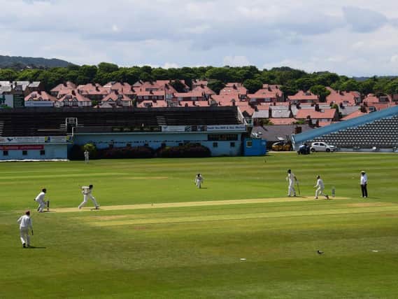 Action from Scarborough's loss at home to Sheriff Hutton Bridge on Saturday
Photo by Simon Dobson