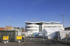 The Covid-19 testing facility at William Street coach park in Scarborough. Picture: JPI Media/ Richard Ponter