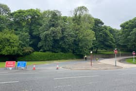 The police cordon at the bottom of Peasholm Road in Scarborough. Picture: JPI Media