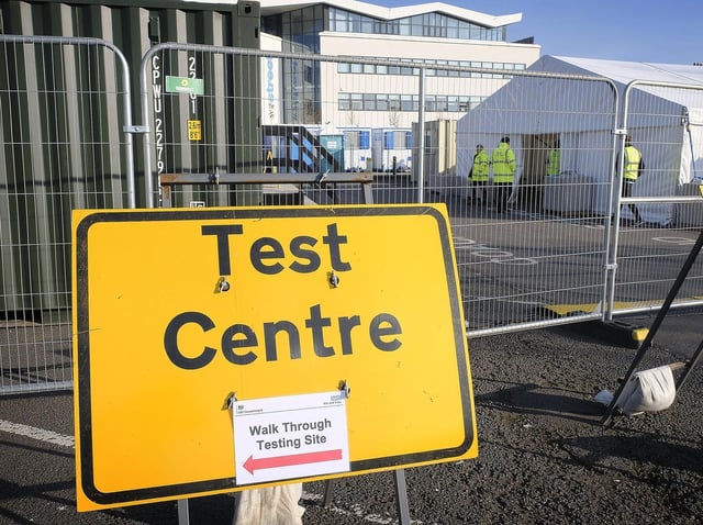The testing site at William Street Coach Park in Scarborough. Picture: JPI Media/ Richard Ponter