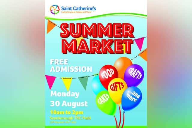 Saint Catherine's summer market will take place on Scarborough TEC's field.
