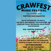 The Crawfest poster.