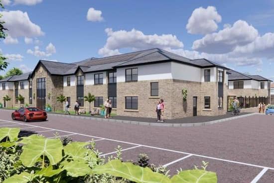 How a 66-bedroom care home at Sneaton Castle, Whitby, could look.
