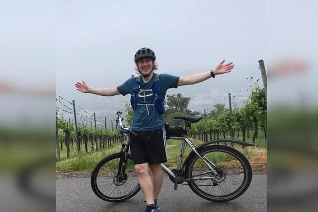 James Robertson will cycle 150 miles to raise funds for St Catherine's Hospice