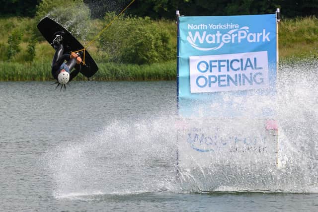 Former TeamGB athlete Rocco Burbidge performed some impressive stunts
