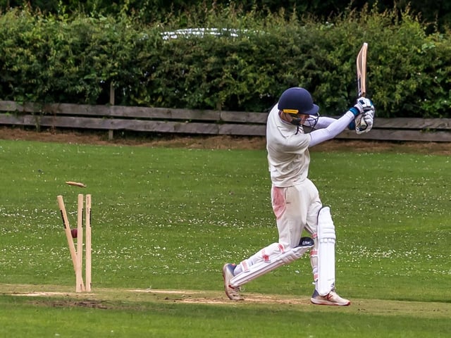 A Seamer 2nds wicket falls at Fylingdales
Photo by Brian Murfield