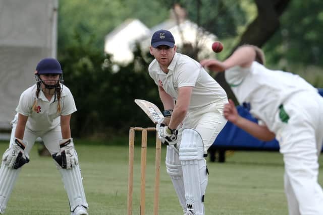 Sherburn 2nds in action at home to Brid 3rds