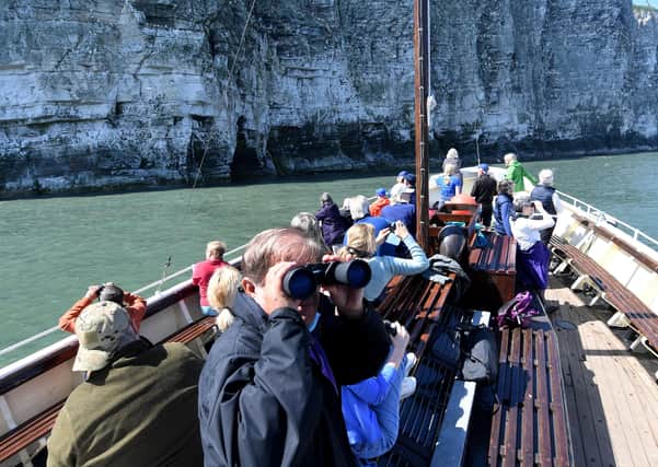 Seabird cruises aboard the Yorkshire Belle are popular with visitors to RSPB Bempton Cliffs. Picture by Simon Hulme
