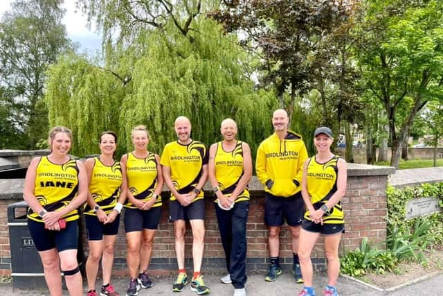 Bridlington Road Runners line up before the Canal canter