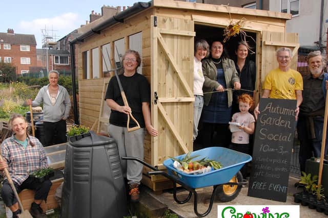 Growing Opportunities in The Street garden - Pic: Dave Barry